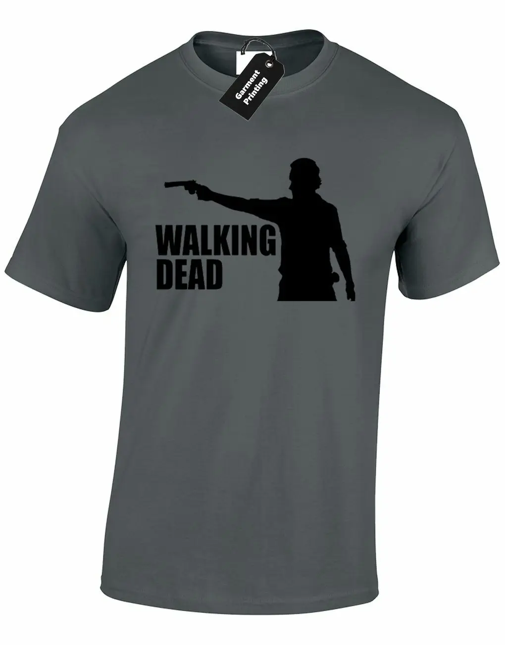 Мужская футболка с принтом RICK SILHOUETTE Ходячие мертвецы DARYL DIXON MICHONNE ZOMBIES модная