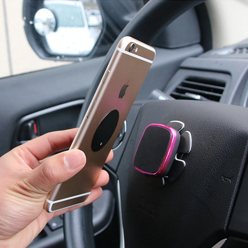 Магнитный автомобильный держатель для приборной панели плоский iPhone Samsung GPS
