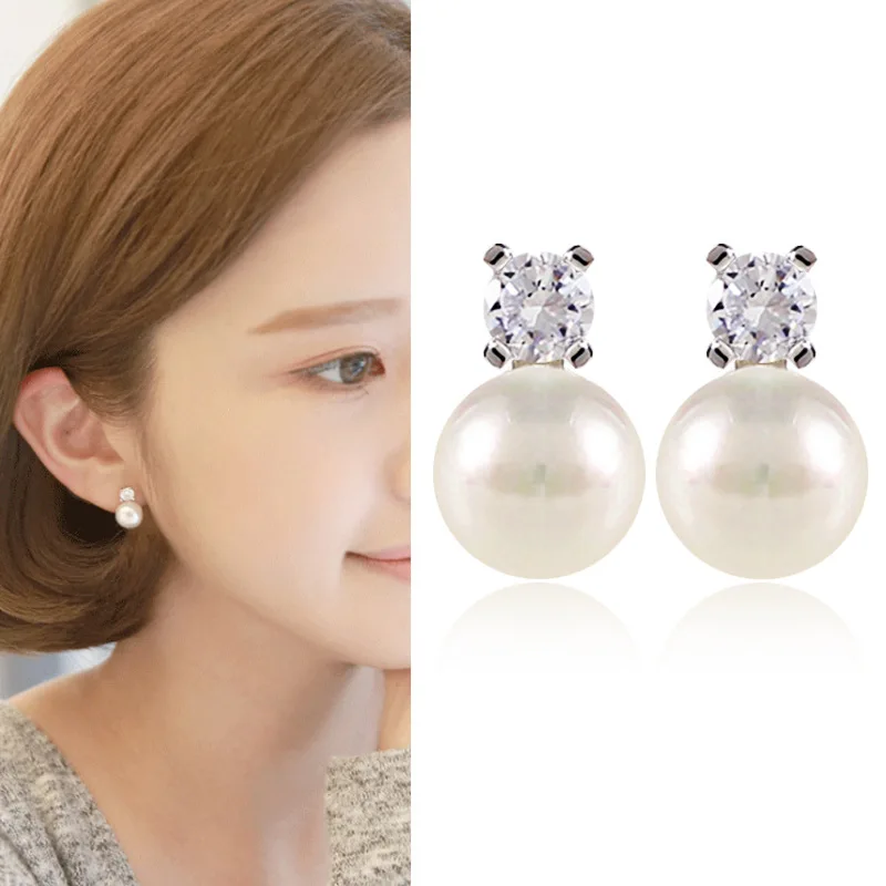 

JIOFREE New Fashion High Quality Gold Zircon Clip on Earring No Pierced women jewelry wholesale gift