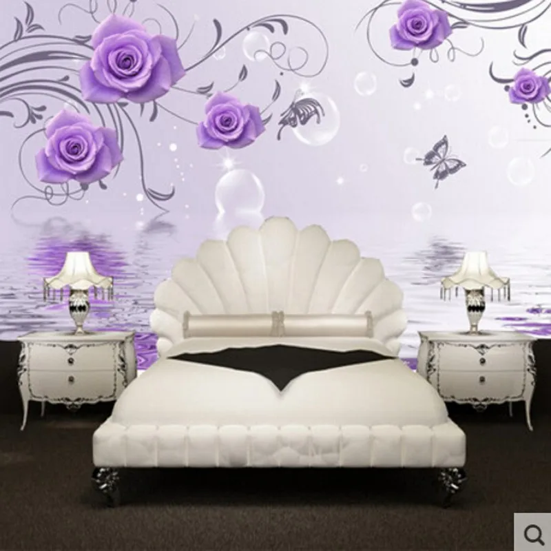 Beibehang wallpaper Purple Rose Flower decorative large mural wallpaper background wallpaper bedroom wallpaper for living room
Beibehang wallpaper Purple Rose Flower decorative large mural wallpaper background wallpaper bedroom wallpaper for living room