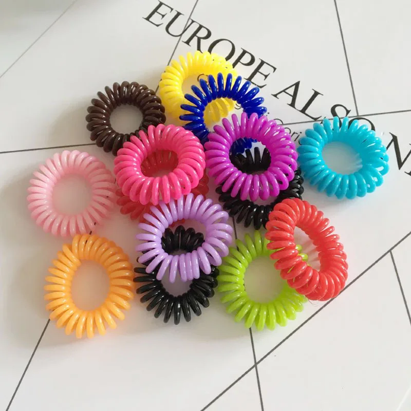 100Pcs /lot Elastic Telephone Wire Cord Head Ties Hair Band Rope Candy Color Bracelet Stretchy Scrunchy
100Pcs /lot Elastic Telephone Wire Cord Head Ties Hair Band Rope Candy Color Bracelet Stretchy Scrunchy