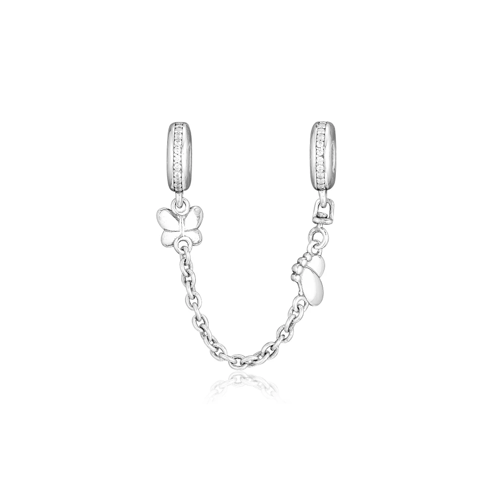 Fits For CKK Bracelets Decorative Butterflies Safety Chain Beads 100% 925 Sterling-Silver-Jewelry Beads Free Shipping
Fits For CKK Bracelets Decorative Butterflies Safety Chain Beads 100% 925 Sterling-Silver-Jewelry Beads Free Shipping