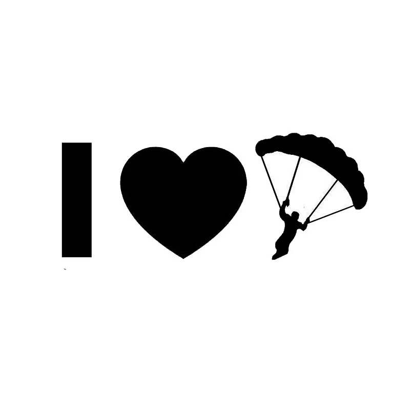 12.7cm*5.1cm Personality Heart Skydiving I Parachute Funny Car Window Vinyl Car Stickers Black Silver S2-0558
12.7cm*5.1cm Personality Heart Skydiving I Parachute Funny Car Window Vinyl Car Stickers Black Silver S2-0558