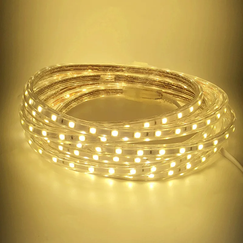 5M 60LEDs/m 220V 5050 LED Strip IP67 Waterproof Flexible Strip Tape Include EU Plug White/Warm White/Red/Green/Blue
5M 60LEDs/m 220V 5050 LED Strip IP67 Waterproof Flexible Strip Tape Include EU Plug White/Warm White/Red/Green/Blue