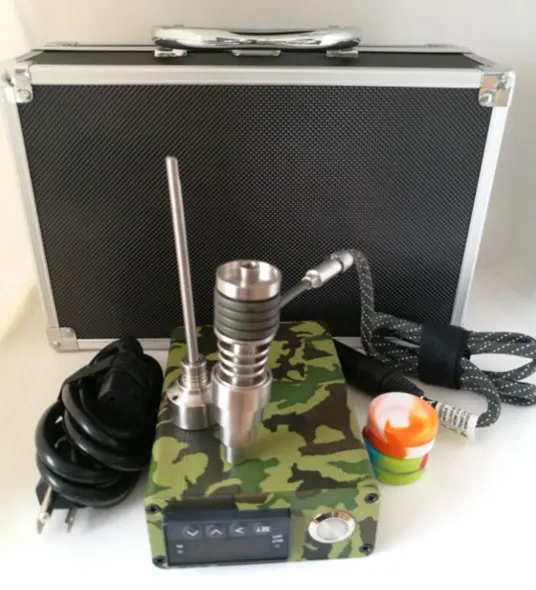 2016 New Smart E nail Dab Kit PID Electric Nail Dab with Domeless Titanium Nails D nail 16mm Heater Coil Titanium Carb Cap
2016 New Smart E nail Dab Kit PID Electric Nail Dab with Domeless Titanium Nails D nail 16mm Heater Coil Titanium Carb Cap