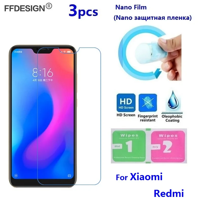3x нано защитная пленка для Xiaomi Redmi 6 Pro 6A 5 Plus Note 5A 4X 4 (не стекло) Защитная ЖК