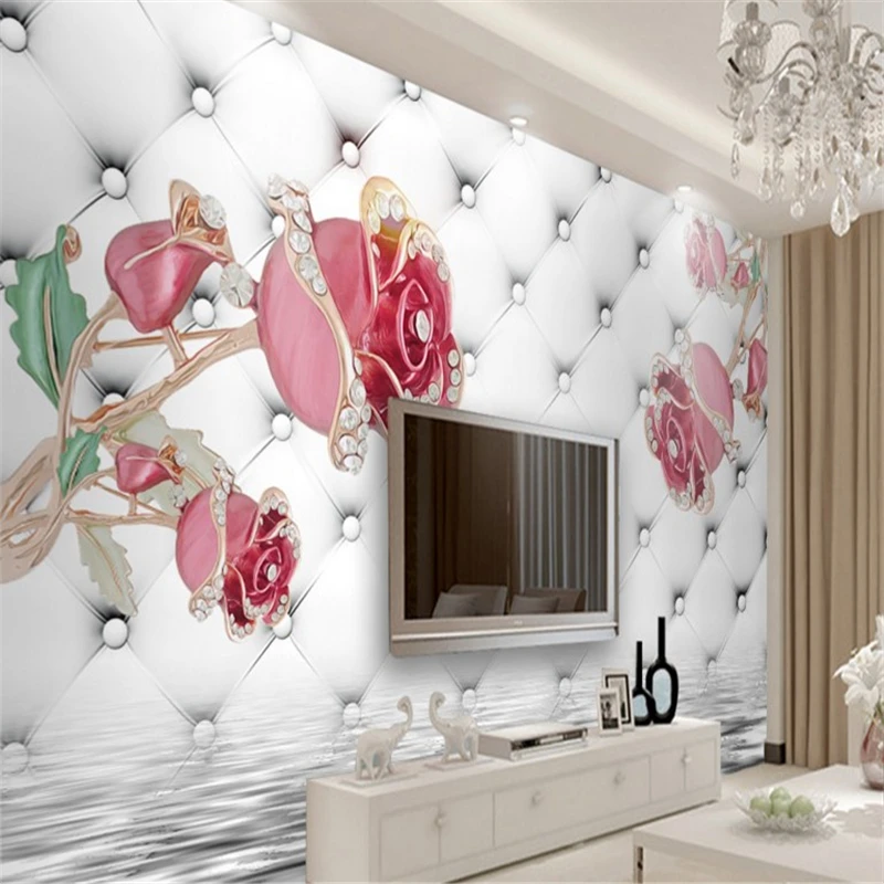 beibehang Large custom wallpapers 3d luxury pink roses soft package jewelry living room bedroom TV backdrop bedroom wallpaper
beibehang Large custom wallpapers 3d luxury pink roses soft package jewelry living room bedroom TV backdrop bedroom wallpaper