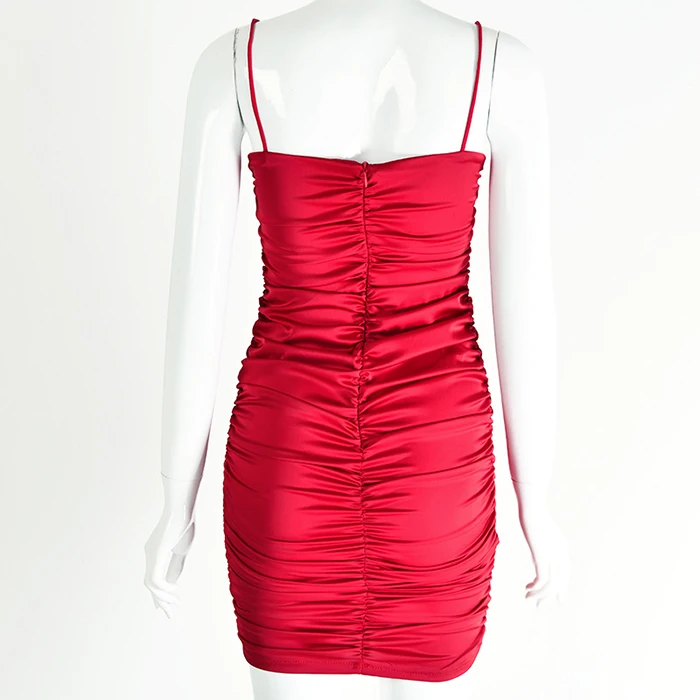 Sexy Backless Mini Dress Women Summer Spaghetti Strap Party Pleated Dress Beach Short Dress Bodycon 2019 vestidos
Sexy Backless Mini Dress Women Summer Spaghetti Strap Party Pleated Dress Beach Short Dress Bodycon 2019 vestidos