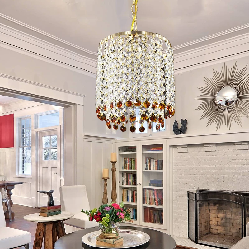Modern Iron crystal gold European style E27 plated luster Chandelier LED 220V Lighting for living room kitchen bedroom hotel bar
Modern Iron crystal gold European style E27 plated luster Chandelier LED 220V Lighting for living room kitchen bedroom hotel bar