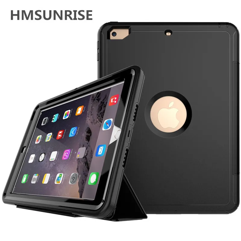 Hmsunrise 360 полная защита чехол для apple ipad 9 7 2018 безопасный детей противоударный