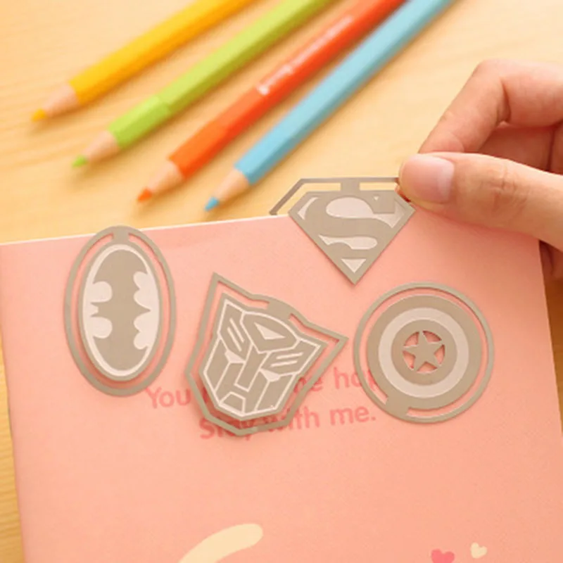 4pc Mixed Heroic Alliance Metal Bookmark Mini DIY Decoration Book Mark Office School Stationery Beauty Superhero Movie Bookmark
4pc Mixed Heroic Alliance Metal Bookmark Mini DIY Decoration Book Mark Office School Stationery Beauty Superhero Movie Bookmark