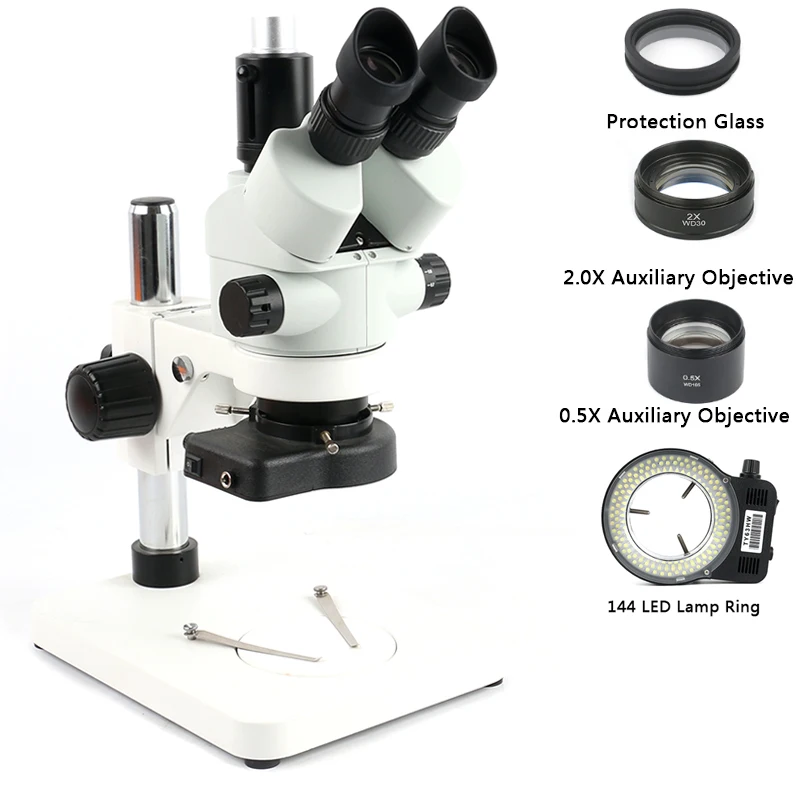 2020 3.5X 7X 45X 90X Industrial Simul-Focal Trinocular Microscope Zoom Stereo Microscope For LAB Phone PCB Repair Soldering
2020 3.5X 7X 45X 90X Industrial Simul-Focal Trinocular Microscope Zoom Stereo Microscope For LAB Phone PCB Repair Soldering