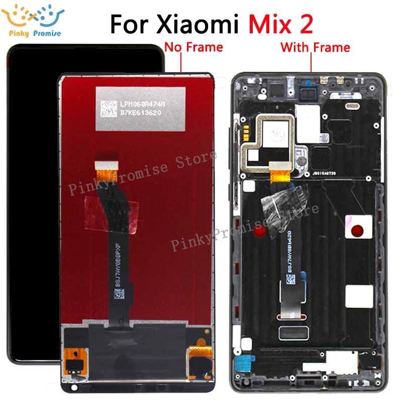 Черный и белый 2160x1080 Для 5 99 "Xiaomi Mix 2 mix2 Mi ЖК-экран + сенсорная панель дигитайзер с
