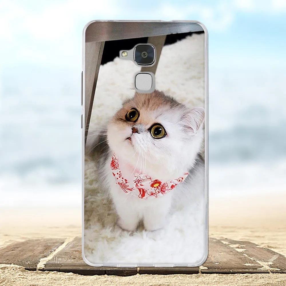 For Huawei Honor 5C Case Ultra-thin Soft TPU Silicone 7 Lite Cover Animal Patterned GT3 Coque Bag | Мобильные телефоны и