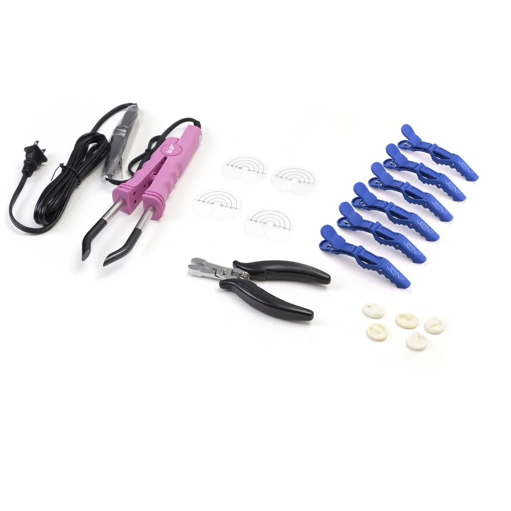 Neitsi Hair Extensions Connector Pink Black USA plug & Hair Iron Tools(Pier, Brush, U Tips, Heat Protector Shield, Hair Clips)
Neitsi Hair Extensions Connector Pink Black USA plug & Hair Iron Tools(Pier, Brush, U Tips, Heat Protector Shield, Hair Clips)