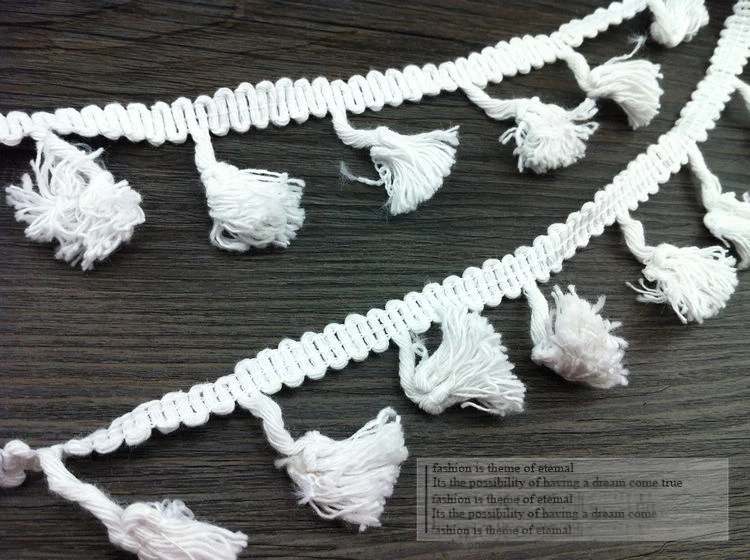 10 yard 4.5-5cm wide black/ivory cotton tassels fringe tapes lace trim ribbon ML84E11
10 yard 4.5-5cm wide black/ivory cotton tassels fringe tapes lace trim ribbon ML84E11