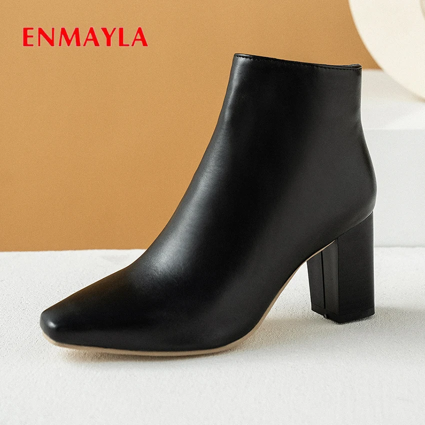 ENMAYLA Autumn Square Heel PU Women Boots Solid Hig Heel Boots Rubber Basic Womens Boots Ankle Fashion Shoes 2019 Winter Boots
ENMAYLA Autumn Square Heel PU Women Boots Solid Hig Heel Boots Rubber Basic Womens Boots Ankle Fashion Shoes 2019 Winter Boots