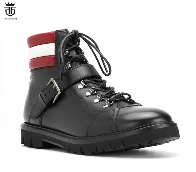 FR.LANCELOT 2020 mens ankle boot buckle strap Men Boots thick heel lace up booties flat heel England style men's booties
FR.LANCELOT 2020 mens ankle boot buckle strap Men Boots thick heel lace up booties flat heel England style men's booties