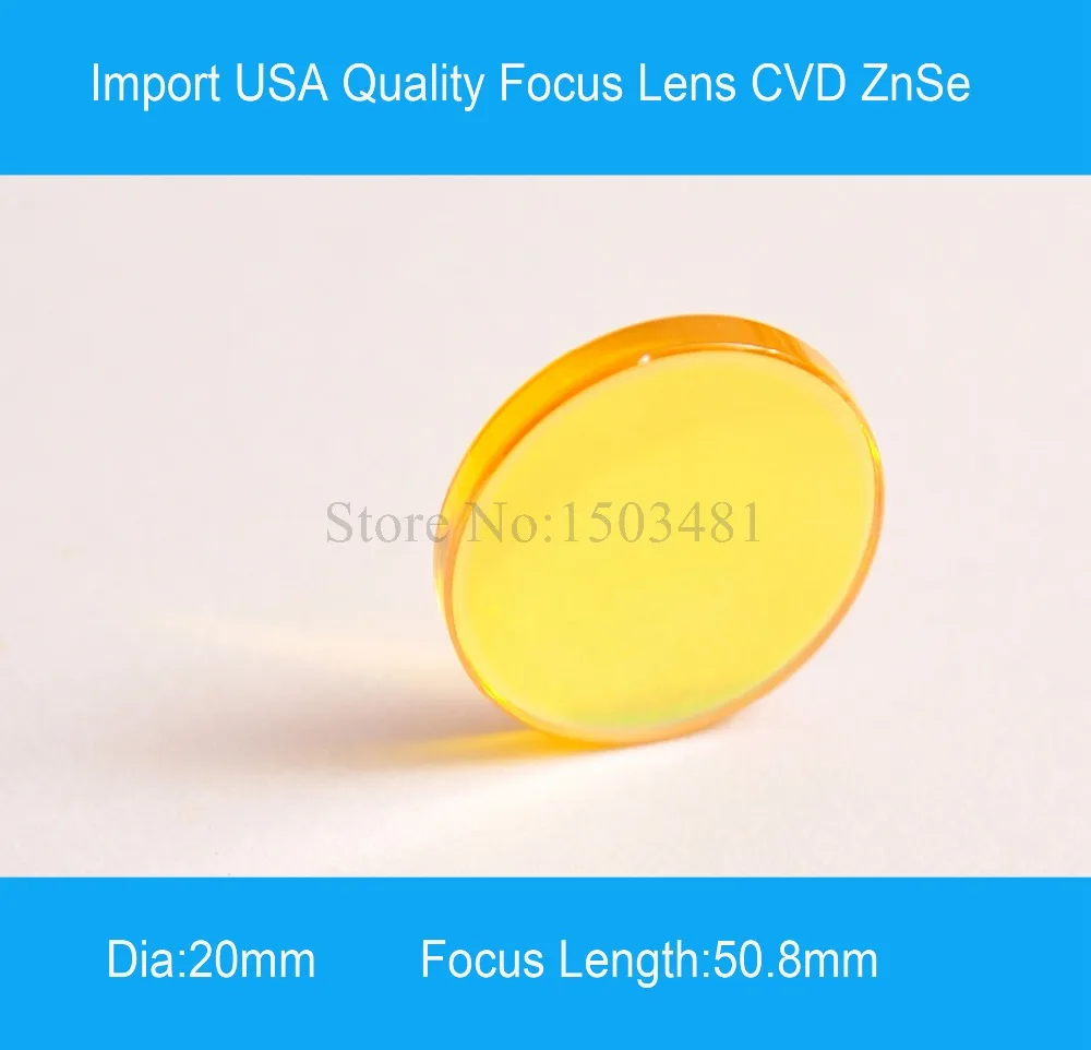 Laser Focus Lens Import USA ZnSe Dia 20mm Focal Length 50.8mm CO2 Laser Engraver Cutting Machine Free Shipping
Laser Focus Lens Import USA ZnSe Dia 20mm Focal Length 50.8mm CO2 Laser Engraver Cutting Machine Free Shipping