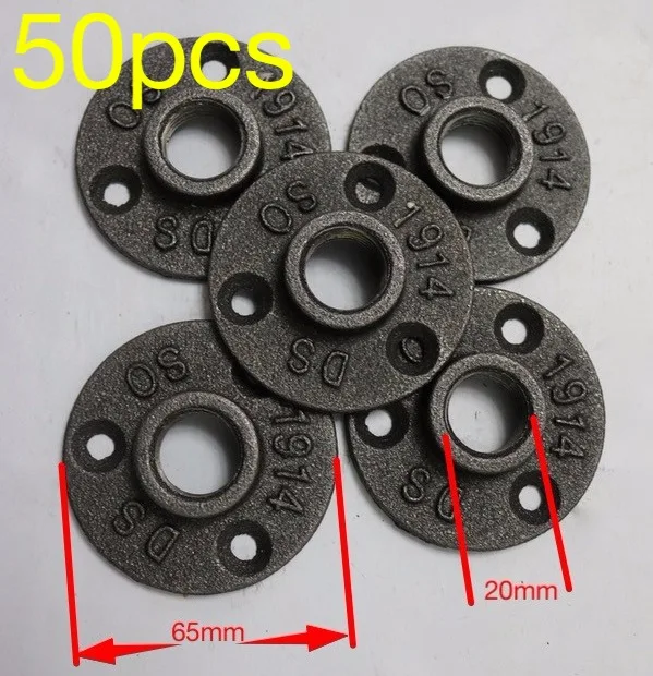 50pcs/lot DN15 DIY LOFT Style Cast iron Industrial pipes flange wall base (-DN15-1/2''Pipe Hole ID:20MM )
50pcs/lot DN15 DIY LOFT Style Cast iron Industrial pipes flange wall base (-DN15-1/2''Pipe Hole ID:20MM )