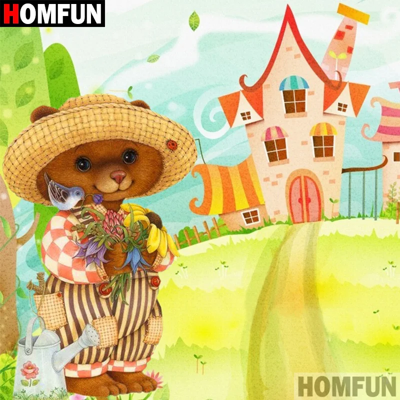 HOMFUN 5D DIY Diamond Painting Full Square/Round Drill "Cartoon bear" 3D Embroidery Cross Stitch gift Home A08573
HOMFUN 5D DIY Diamond Painting Full Square/Round Drill "Cartoon bear" 3D Embroidery Cross Stitch gift Home A08573