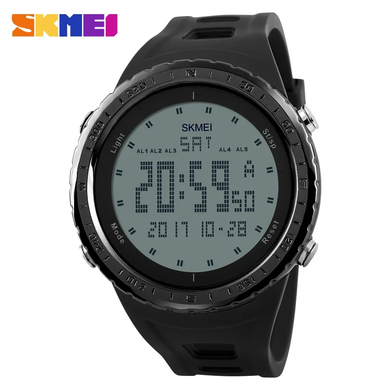 Военные часы Для мужчин модные спортивные SKMEI Марка светодиодный цифровой