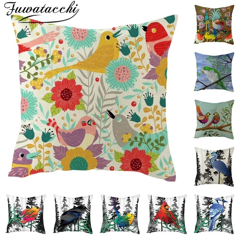 Fuwatacchi Animal Cushion Cover Various Birds Owl Parrot Magpie Pillow Cover For Home Car Decorative Pillows Linen Throw Pillows
Fuwatacchi Animal Cushion Cover Various Birds Owl Parrot Magpie Pillow Cover For Home Car Decorative Pillows Linen Throw Pillows