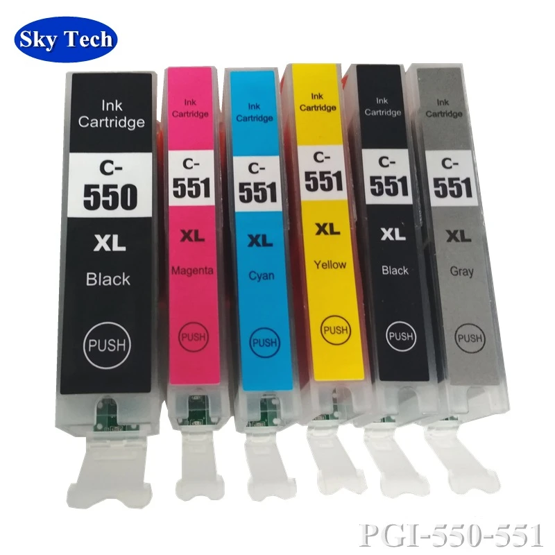 Совместимый чернильный картридж для PGI550 CLI551 , PGI-550 для Canon MG6450 MG5550 IX6850 MG5650 ip7250 iP8750 MG5450 MX725 ..
Совместимый чернильный картридж для PGI550 CLI551 , PGI-550 для Canon MG6450 MG5550 IX6850 MG5650 ip7250 iP8750 MG5450 MX725 ..