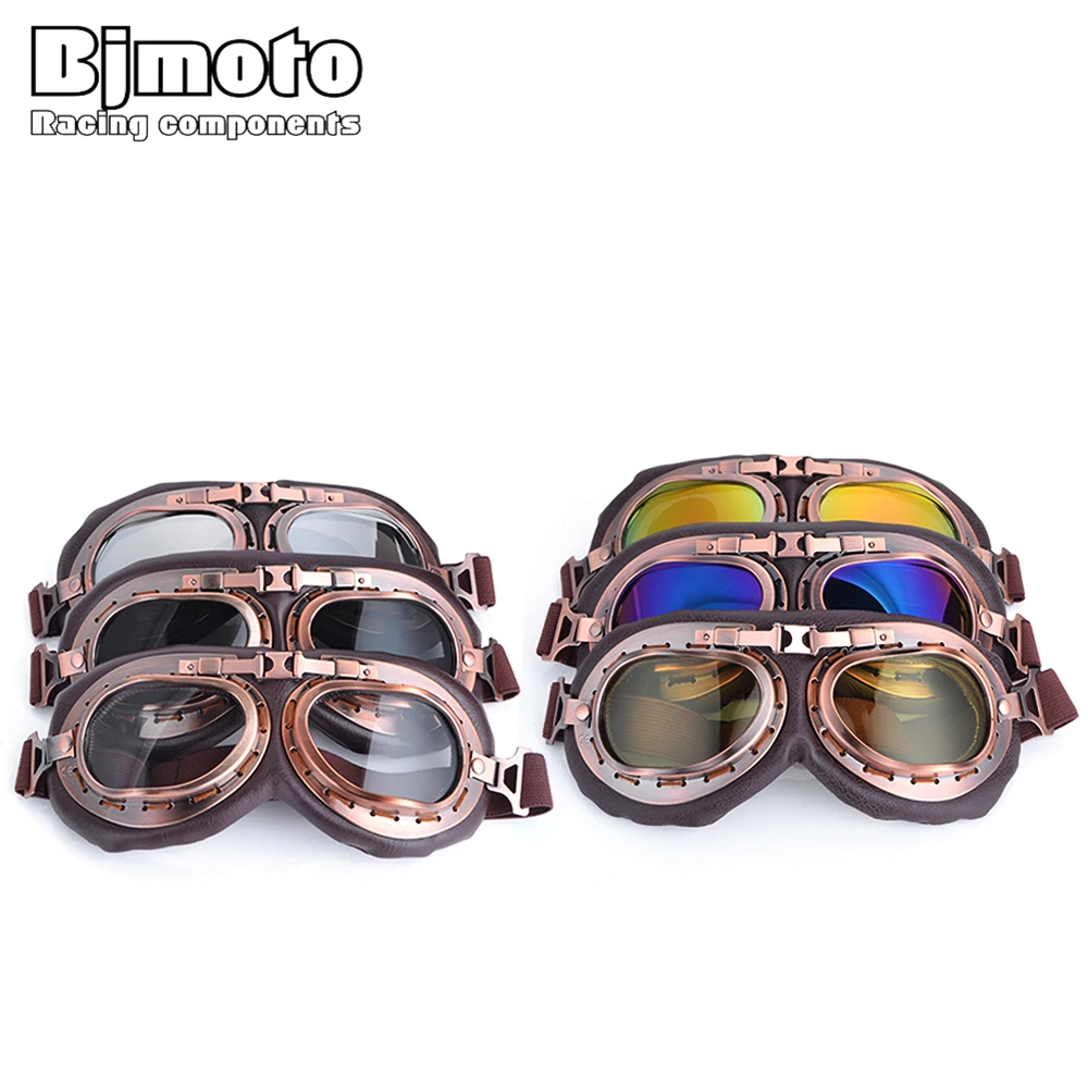 BJMOTO Vintage Motocross Goggles Steampunk Windproof Oculos Glasses for Motorcycle Cafe Racer Cycling Moto Sport
BJMOTO Vintage Motocross Goggles Steampunk Windproof Oculos Glasses for Motorcycle Cafe Racer Cycling Moto Sport