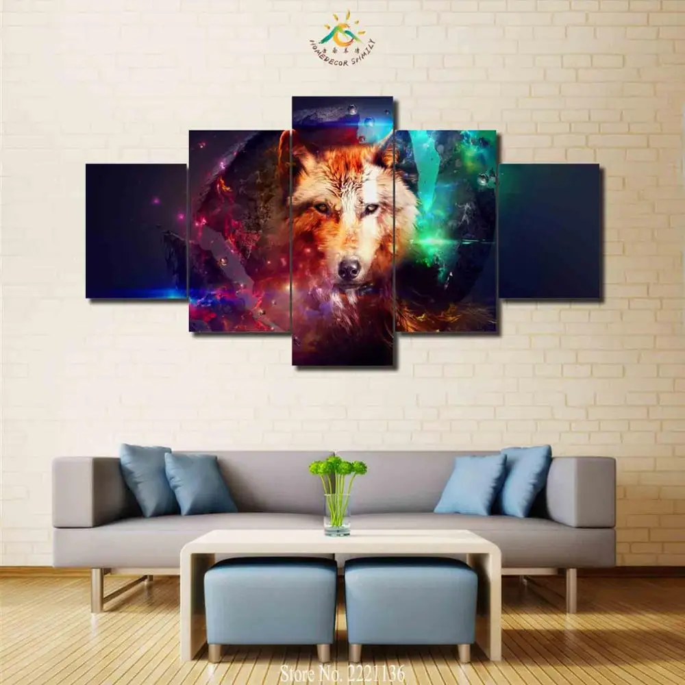 3-4-5 Pieces Abstract Wolf Modern Home Wall Art Decor Canvas Picture Home HD Printed Painted Canvas Painting Artworks
3-4-5 Pieces Abstract Wolf Modern Home Wall Art Decor Canvas Picture Home HD Printed Painted Canvas Painting Artworks