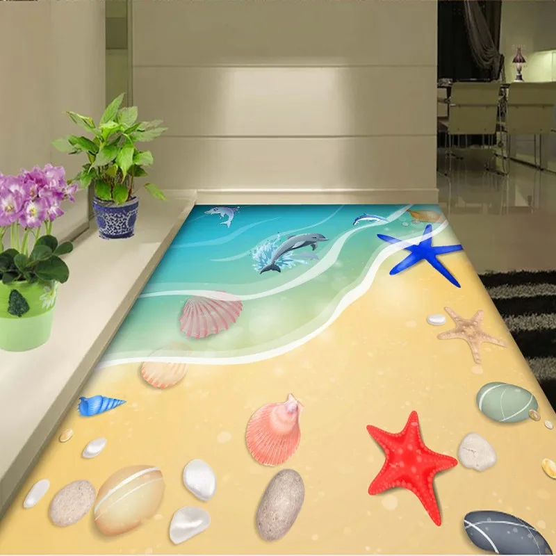 Free Shipping Cartoon Beach Shell 3D ground photo paste living room office kitchen floor wallpaper mural
Free Shipping Cartoon Beach Shell 3D ground photo paste living room office kitchen floor wallpaper mural