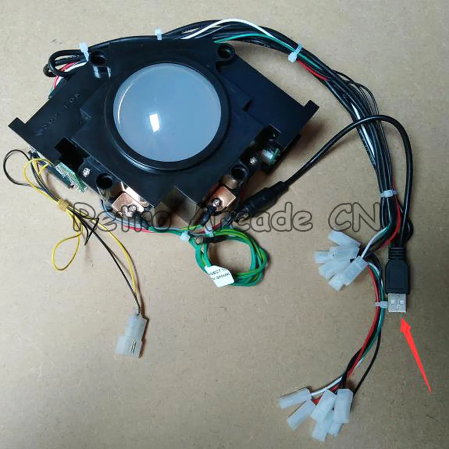 Arcade game TrackBall Tracking Ball with USB connector for classical game machine cabinet accessories for PC
Arcade game TrackBall Tracking Ball with USB connector for classical game machine cabinet accessories for PC
