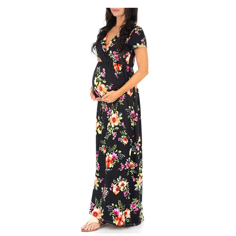 OKLADY Pregnancy Floral Dresses Cheap Long Bohemian Beach Maternity Dress for Holiday Vacation Pregnant Woman Dresses Black
OKLADY Pregnancy Floral Dresses Cheap Long Bohemian Beach Maternity Dress for Holiday Vacation Pregnant Woman Dresses Black