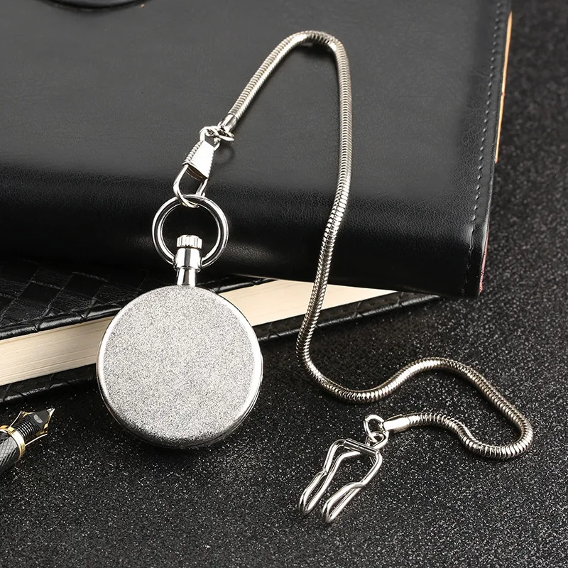 Creative Fashion Black/Silver Quartz Fob Pocket Watch Stylish Retro Clock Gift for Men Women with Chain
Creative Fashion Black/Silver Quartz Fob Pocket Watch Stylish Retro Clock Gift for Men Women with Chain