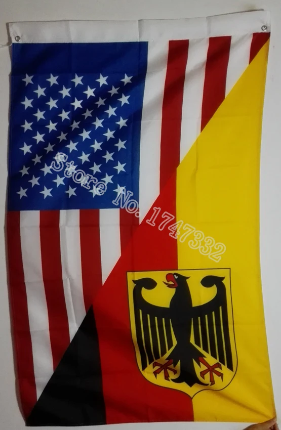 USA United States Germany German Friendship Flag hot sell goods 3X5FT 150X90CM Banner brass metal holes
USA United States Germany German Friendship Flag hot sell goods 3X5FT 150X90CM Banner brass metal holes