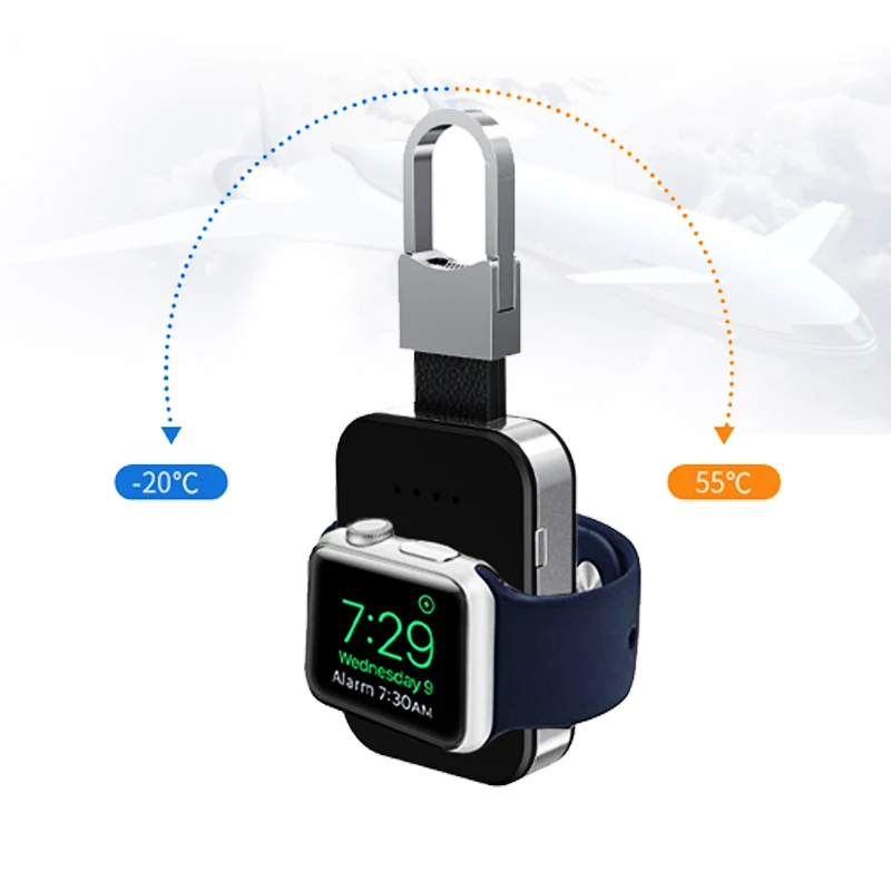 KeyChain Wireless Charger for Apple Watch 5 4 3 2 44mm/42mm/38mm/40mm iWatch Portable watch External battery Pack power bank
KeyChain Wireless Charger for Apple Watch 5 4 3 2 44mm/42mm/38mm/40mm iWatch Portable watch External battery Pack power bank
