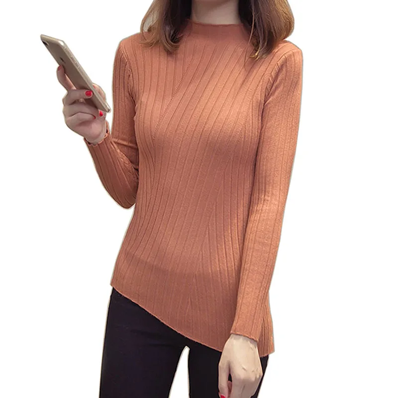 Half Turtleneck Warm Women Sweater Autumn New Knitted Femme Pull High Elasticity Soft Female Pullovers Sweater Asymmetrical
Half Turtleneck Warm Women Sweater Autumn New Knitted Femme Pull High Elasticity Soft Female Pullovers Sweater Asymmetrical