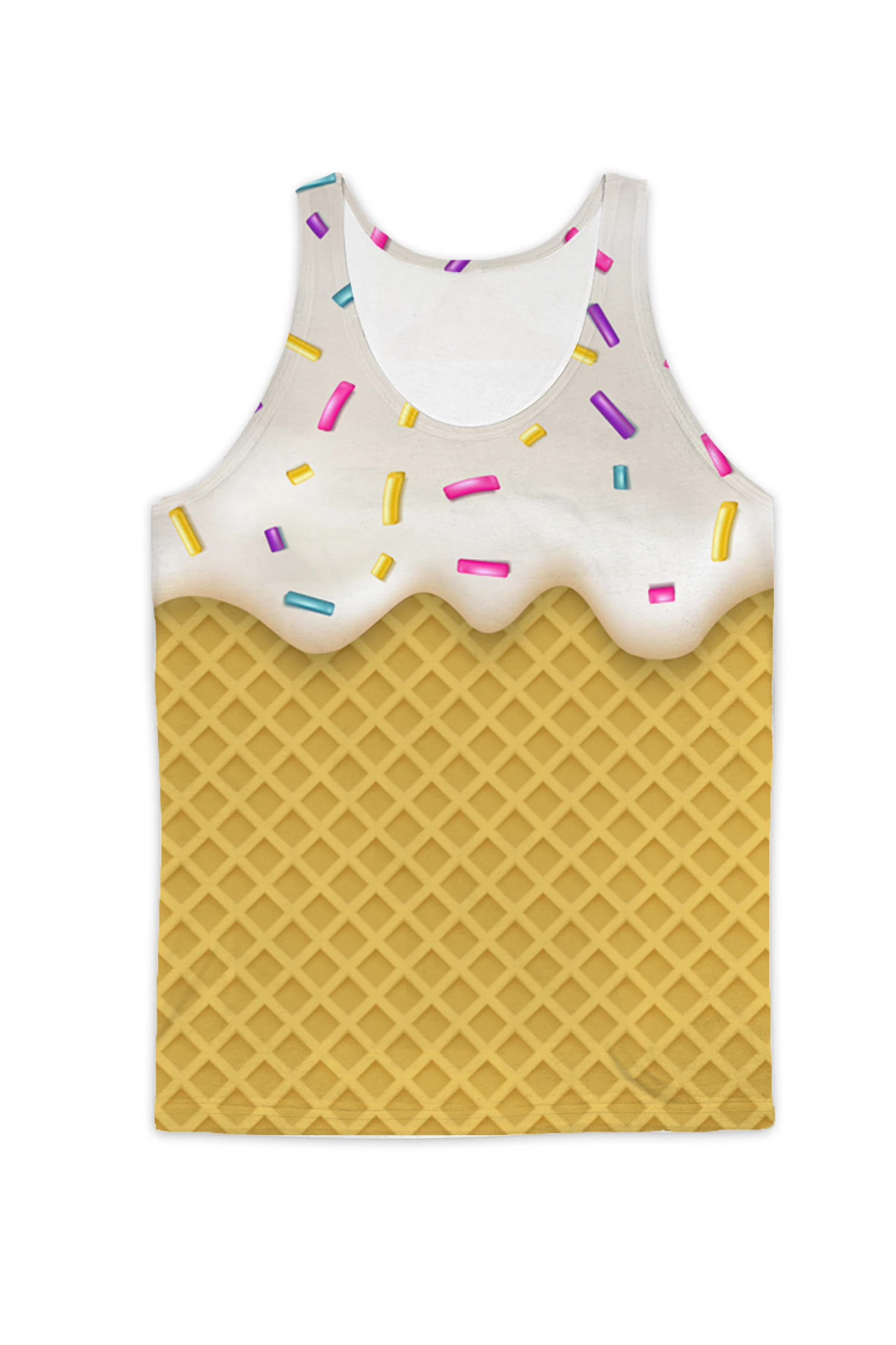 Real USA American Size Ice Cream Cone 3D sublimation Printing Breathable Tank Tops
Real USA American Size Ice Cream Cone 3D sublimation Printing Breathable Tank Tops