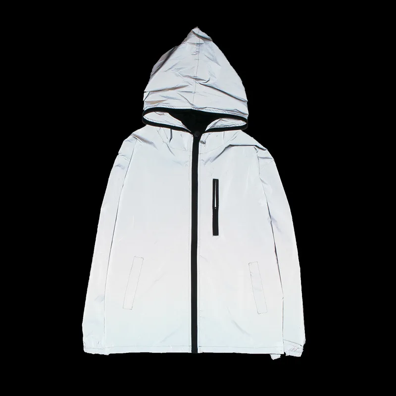 4XL Мужская куртка Осенняя Светоотражающая 3 м светильник толстовки куртки