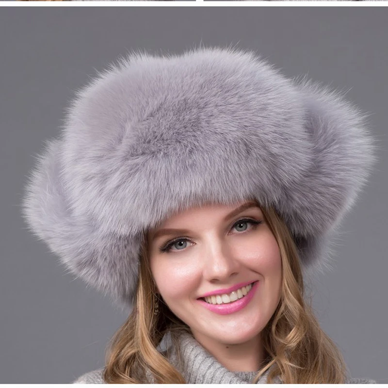 JKP Hot Warm Autumn / Winter Female Fox Fur Bomber Hat Snow Cap Fur Women's Hat Ladies Leather Ear Caps HJL-04
JKP Hot Warm Autumn / Winter Female Fox Fur Bomber Hat Snow Cap Fur Women's Hat Ladies Leather Ear Caps HJL-04