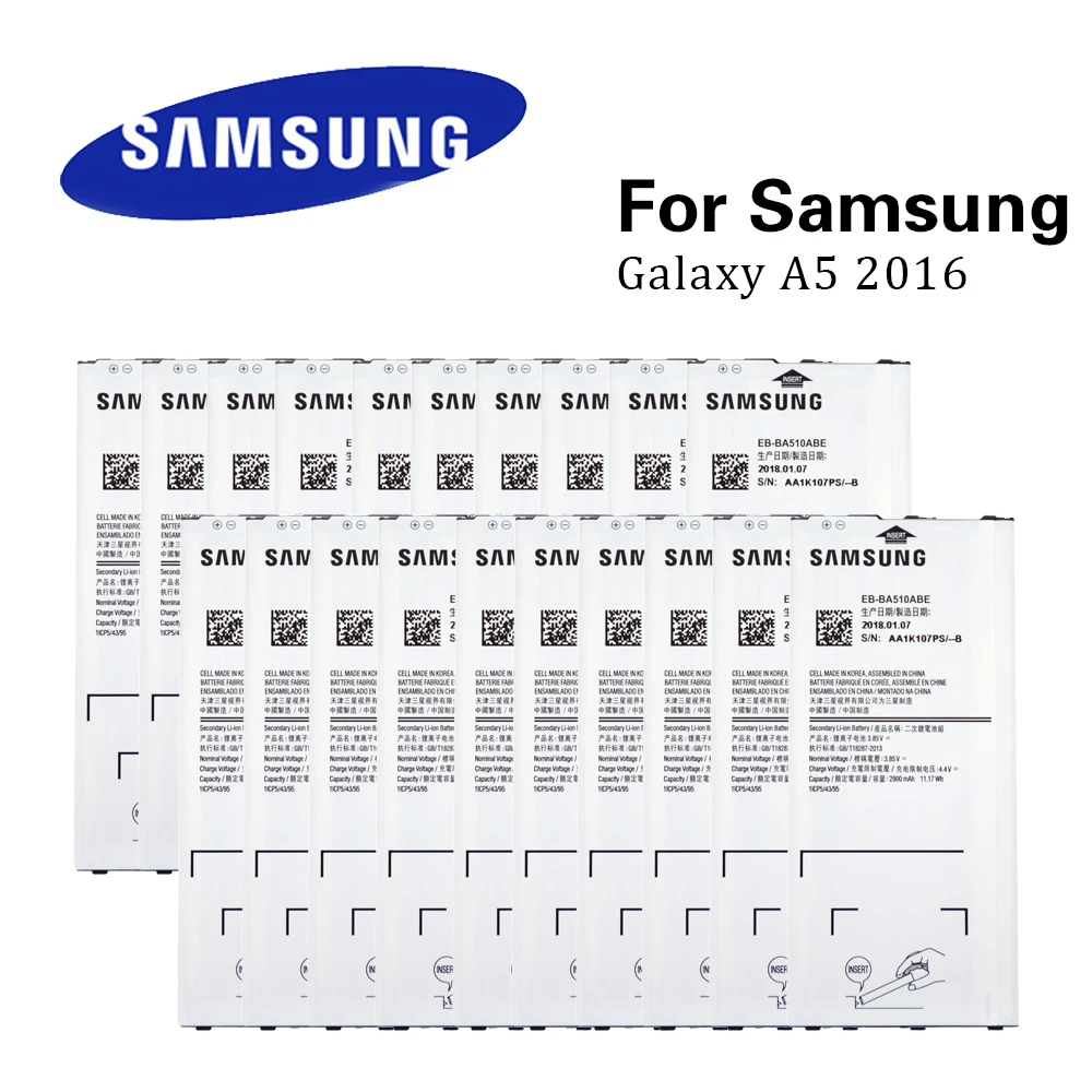 20 шт. Заводская оптовая продажа EB BA510ABE батареи для Samsung Galaxy A5 2016 Edition A510F A5100 2900mAh