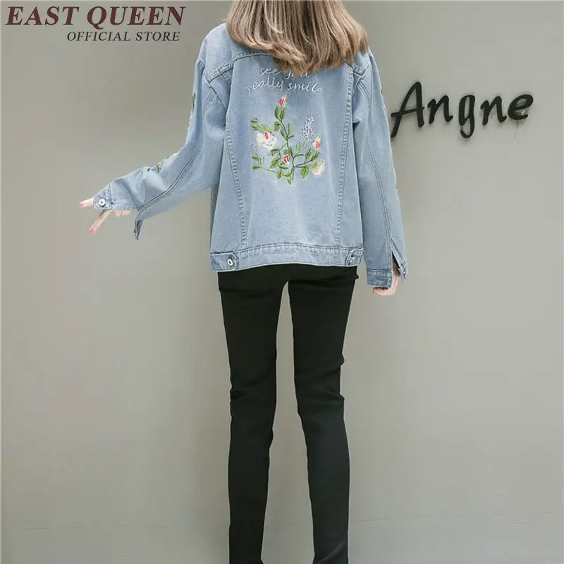 Embroidered denim jacket 2018 New Autumn Women's Flower Embroidered Denim Jackets Ladies Jeans Outerwear AA2948 Y
Embroidered denim jacket 2018 New Autumn Women's Flower Embroidered Denim Jackets Ladies Jeans Outerwear AA2948 Y