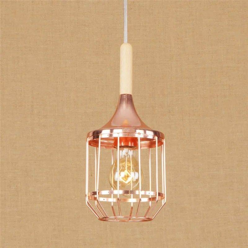 Simple Loft Style Iron Rose Gold Droplight Modern LED Pendant Light Fixtures Single Head Wood Hanging Lamp Indoor Lighting
Simple Loft Style Iron Rose Gold Droplight Modern LED Pendant Light Fixtures Single Head Wood Hanging Lamp Indoor Lighting