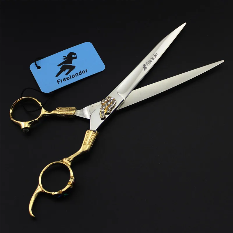 7 inch Professional Pet Scissors for Dog Grooming Gold Rhinestones Dog Shears Tesouras Pet Grooming Hair Clippers Tool with Bag
7 inch Professional Pet Scissors for Dog Grooming Gold Rhinestones Dog Shears Tesouras Pet Grooming Hair Clippers Tool with Bag