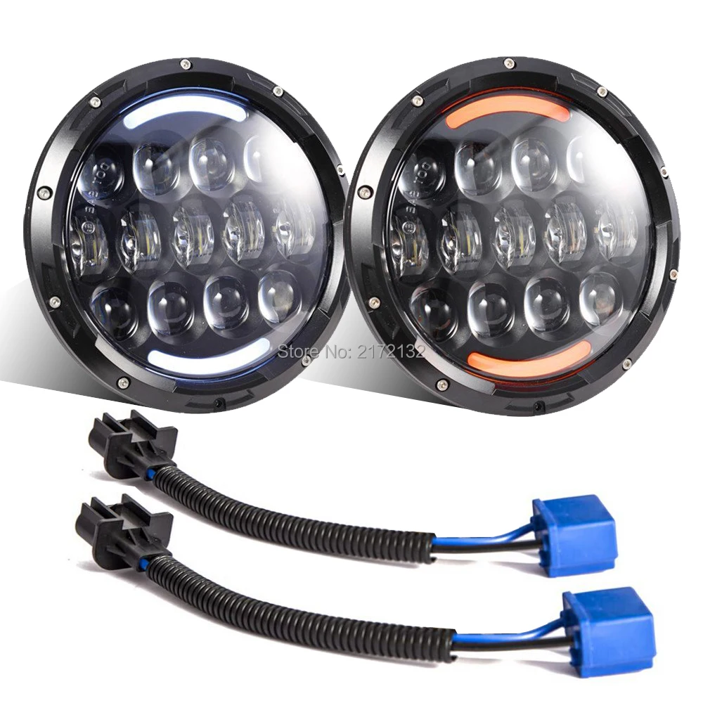 1pair 7 inch 105W LED Headlights Hi/Low Beam Headlight for Jeep Wrangler J LJ JK CJ-7 CJ-8
1pair 7 inch 105W LED Headlights Hi/Low Beam Headlight for Jeep Wrangler J LJ JK CJ-7 CJ-8