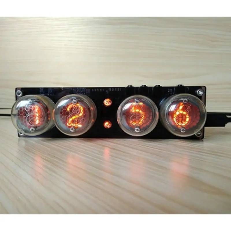 Набор часов Nixie Плата DIY 4 Bit RGB LED Электронная трубка настольные часы в стиле ретро
