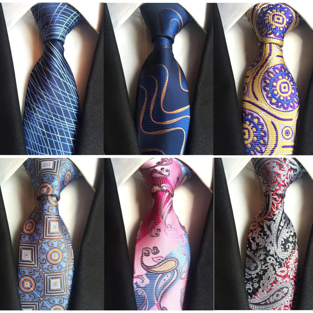 Официальный шелковый галстук Ricnais брендовые жаккардовые галстуки с цветочным