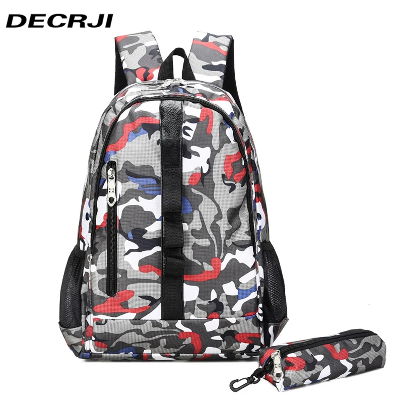 DECRJI Camouflage Nylon Backpack Large Capacity School Bags for Girls Boys Travel Backpacks Children Bags Kids Escolar Mochila
DECRJI Camouflage Nylon Backpack Large Capacity School Bags for Girls Boys Travel Backpacks Children Bags Kids Escolar Mochila