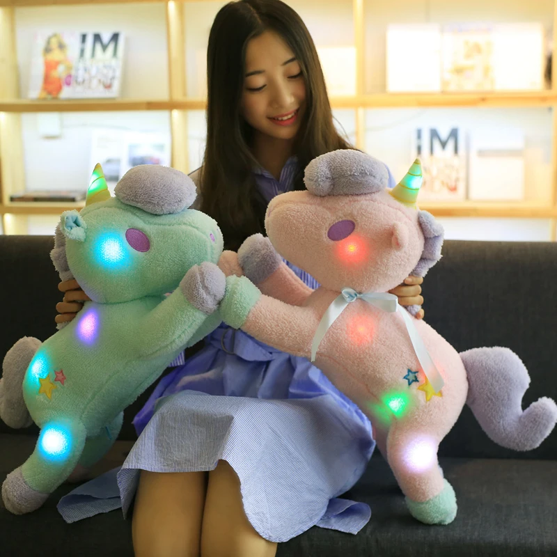 1PC 55CM Luminous Led Light Stuffed Unicorn Plush Toy Soft Flashing Stuffed Animal Unicornio Doll Children Kid Birthday Gift T
1PC 55CM Luminous Led Light Stuffed Unicorn Plush Toy Soft Flashing Stuffed Animal Unicornio Doll Children Kid Birthday Gift T