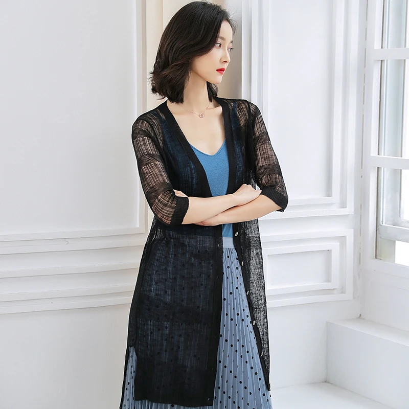 New Summer Women Hollow Thin Knit Cardigan Sexy Lady Short Sleeve Hollow Long Knit Outwear
New Summer Women Hollow Thin Knit Cardigan Sexy Lady Short Sleeve Hollow Long Knit Outwear